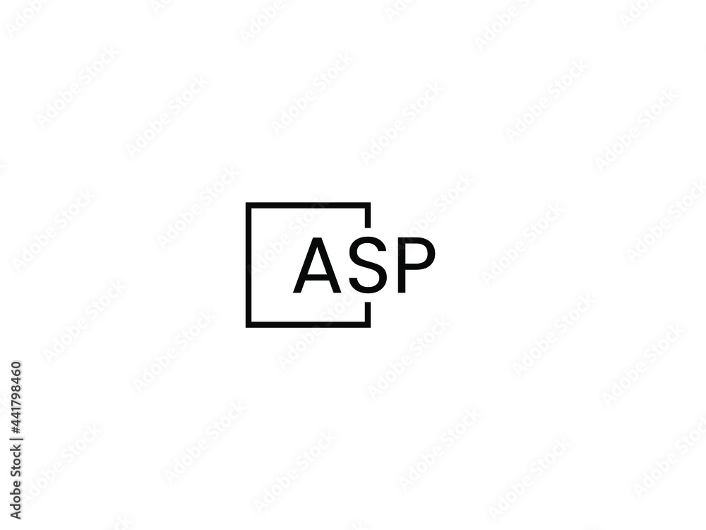 ASP Letter Initial Logo Design Vector Illustration ASP Letter Initial Logo Design Vector Illustration