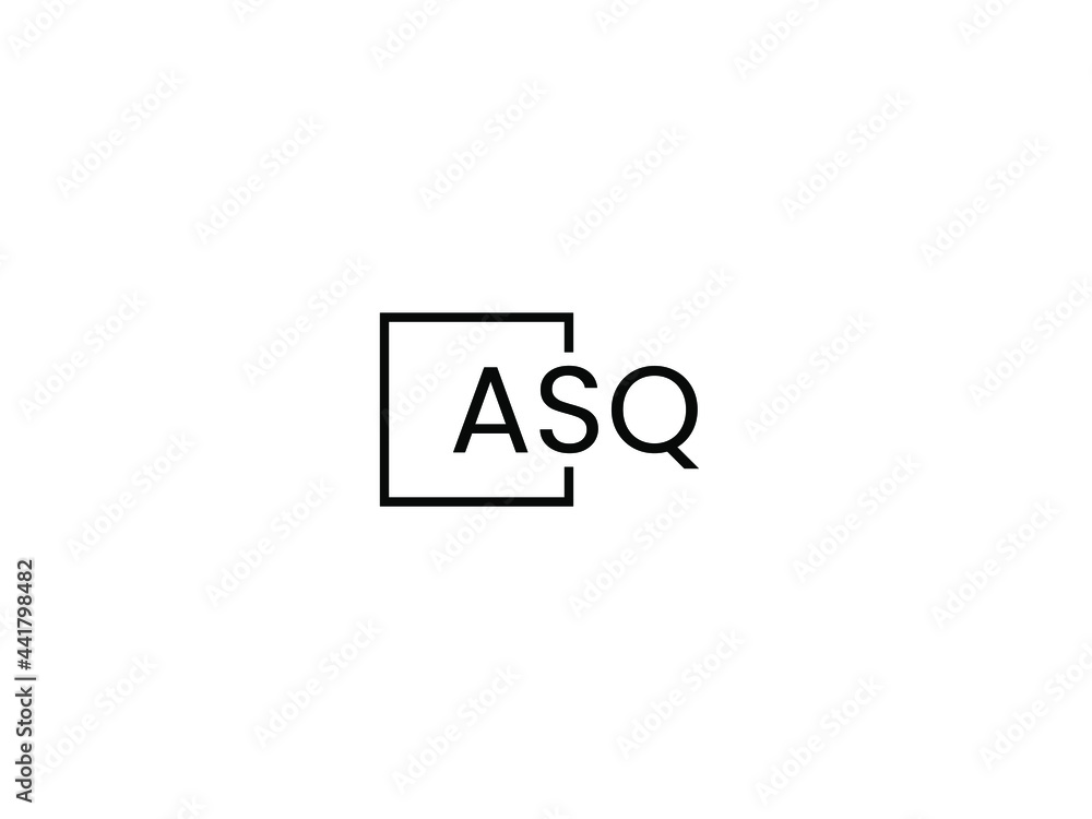 ASQ Letter Initial Logo Design Vector Illustration ASQ Letter Initial Logo Design Vector Illustration