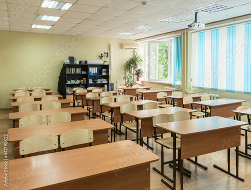 The audience of a school class without people © Владимир Ушаров