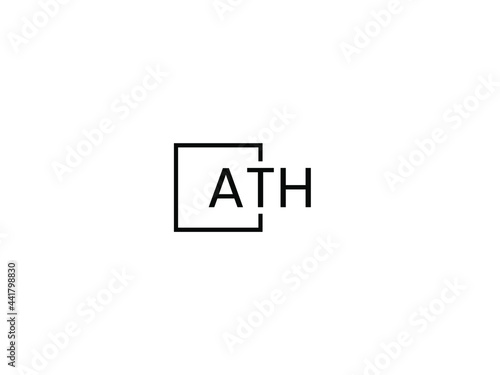 ATH Letter Initial Logo Design Vector Illustration