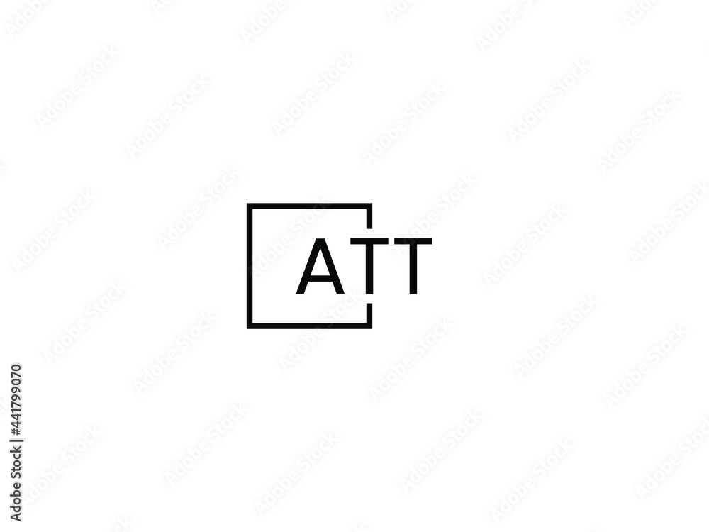 ATT Letter Initial Logo Design Vector Illustration ATT Letter Initial Logo Design Vector Illustration