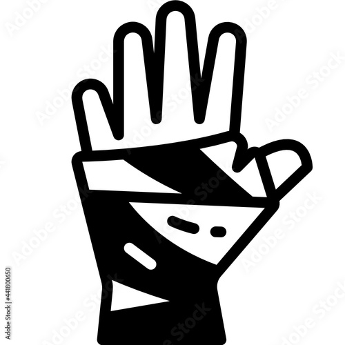 Bandage solid line icon