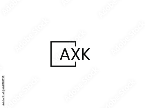 Free Download AXK Letter Initial Logo Design Vector Illustration - GFXLoad