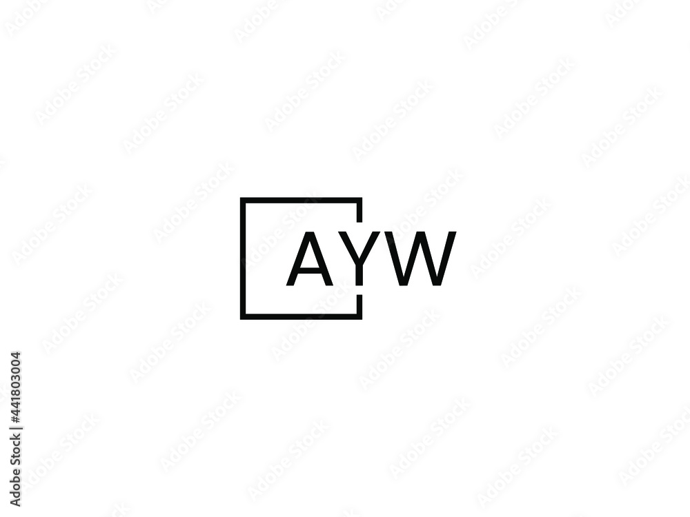 Fototapeta premium AYW Letter Initial Logo Design Vector Illustration