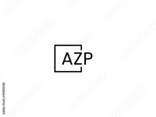 AZP Letter Initial Logo Design Vector Illustration