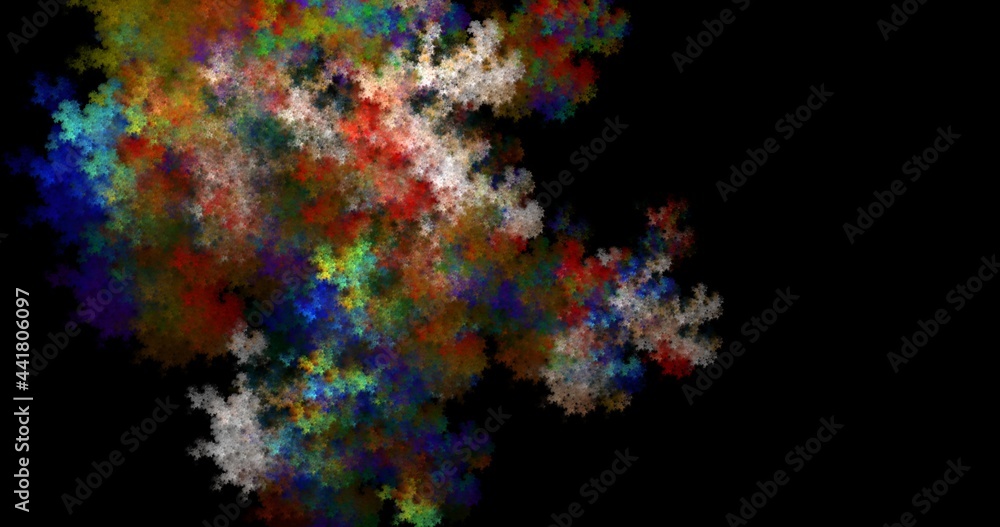 abstract coral fractal background