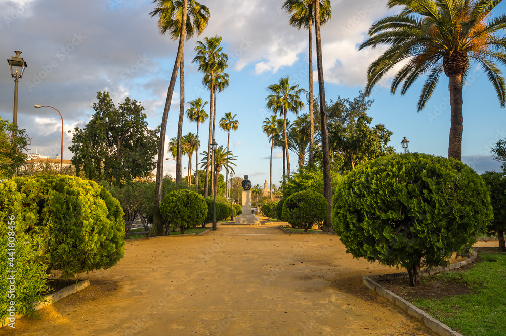 View of the park in Seville