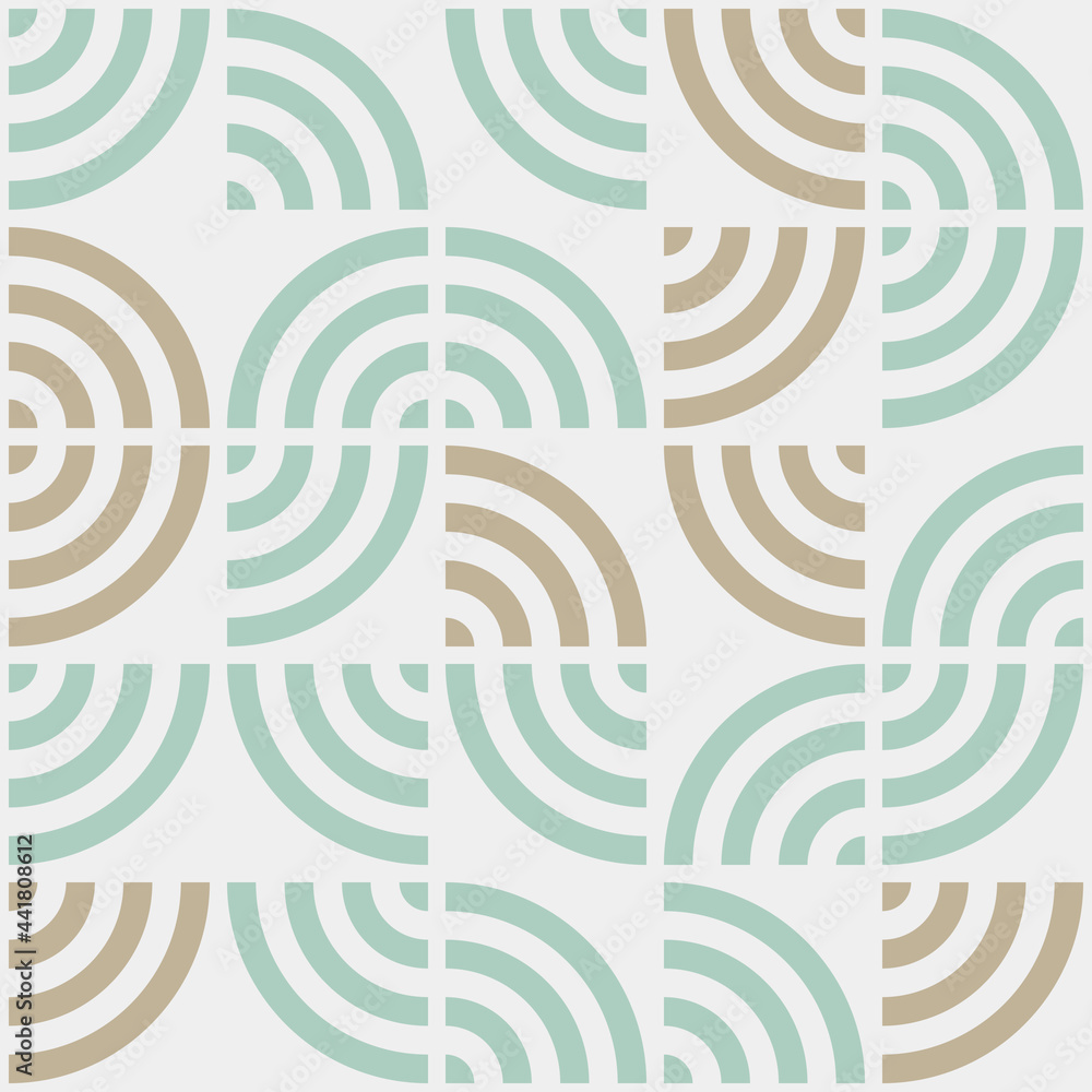 Fototapeta premium Abstract Geometric Pattern generative computational art illustration