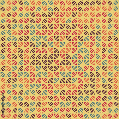 Abstract Geometric Pattern generative computational art illustration