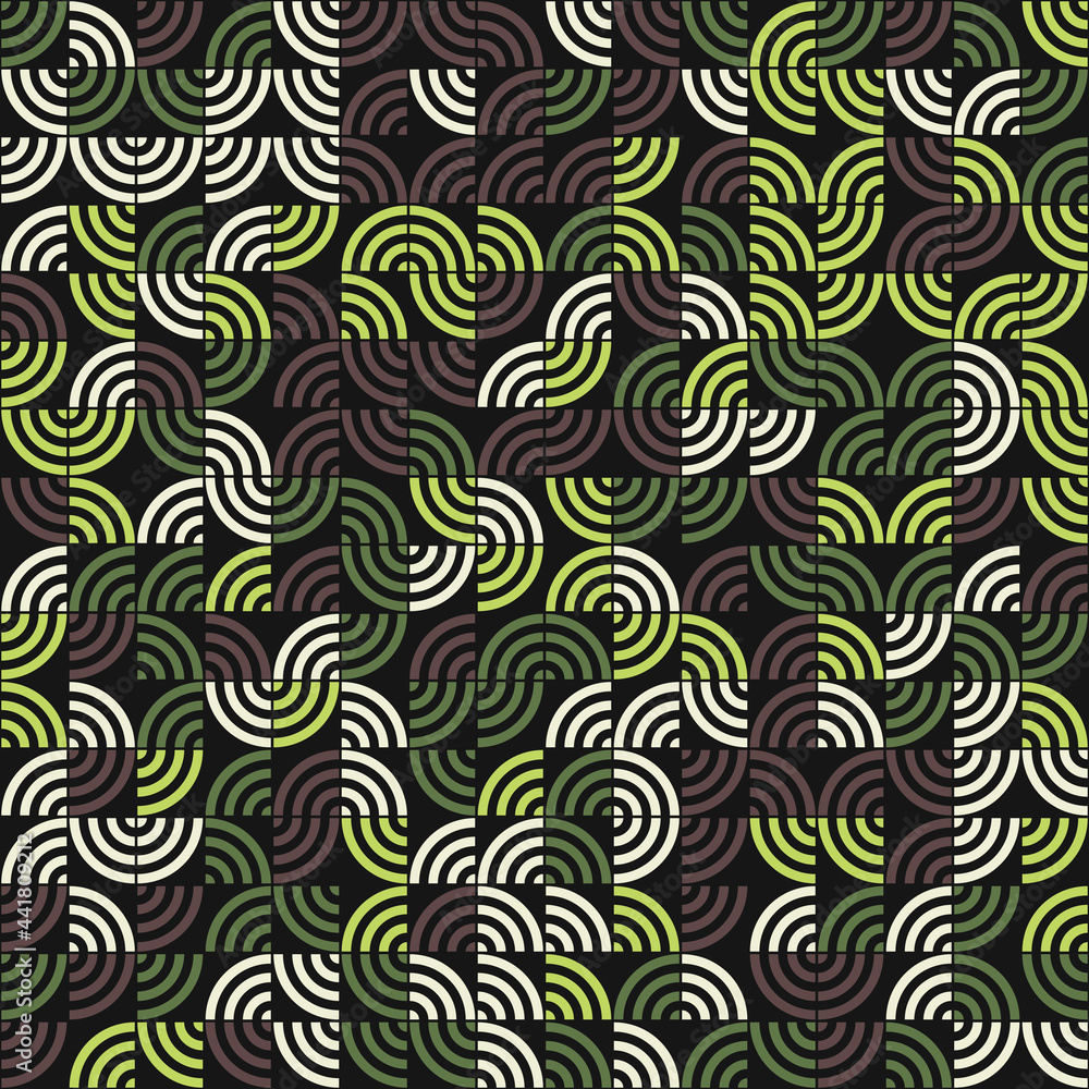 Abstract Geometric Pattern generative computational art illustration