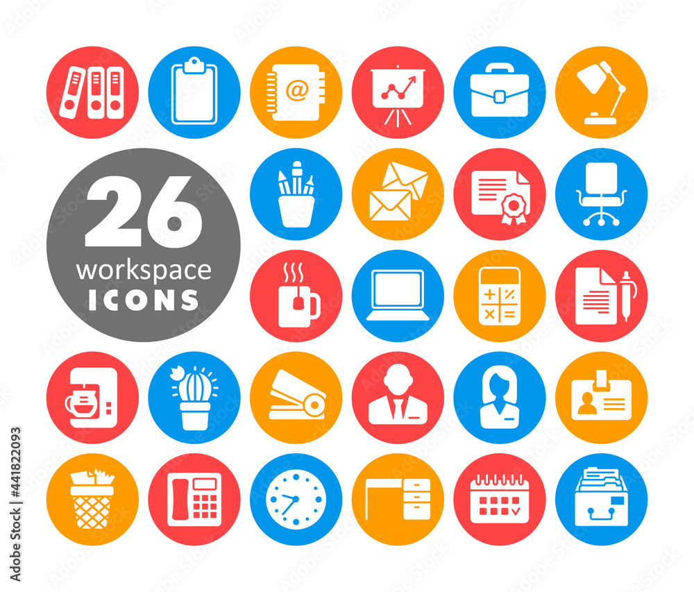 Workspace vector white glyph icon. Workspace sign Workspace vector white glyph icon. Workspace sign