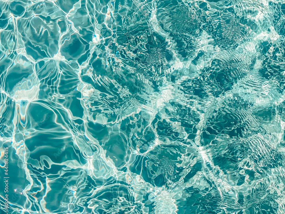 Pool water texture. Background in summer vacation concept