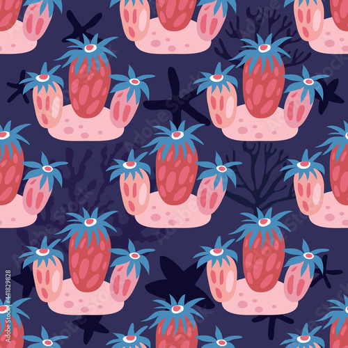 Seaweeds and corals pattern 13
