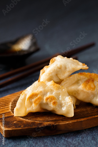 Gyoza dumplings, popular japanese and chinese food