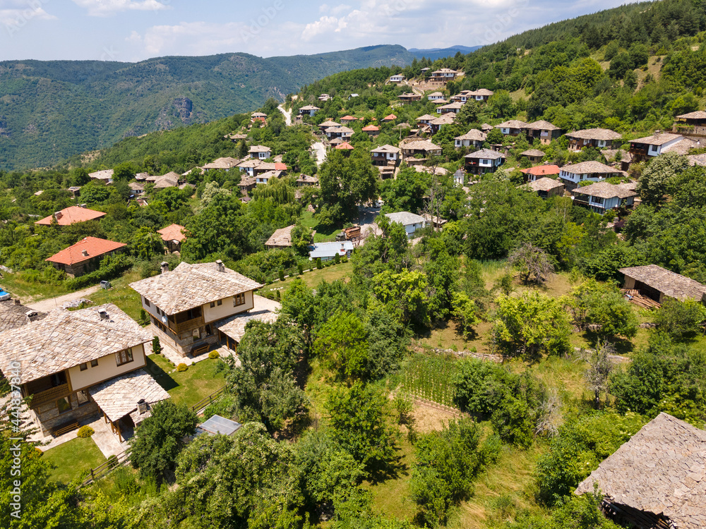 Aerial view of Village of Leshten, Bulgaria Aerial view of Village of Leshten, Bulgaria