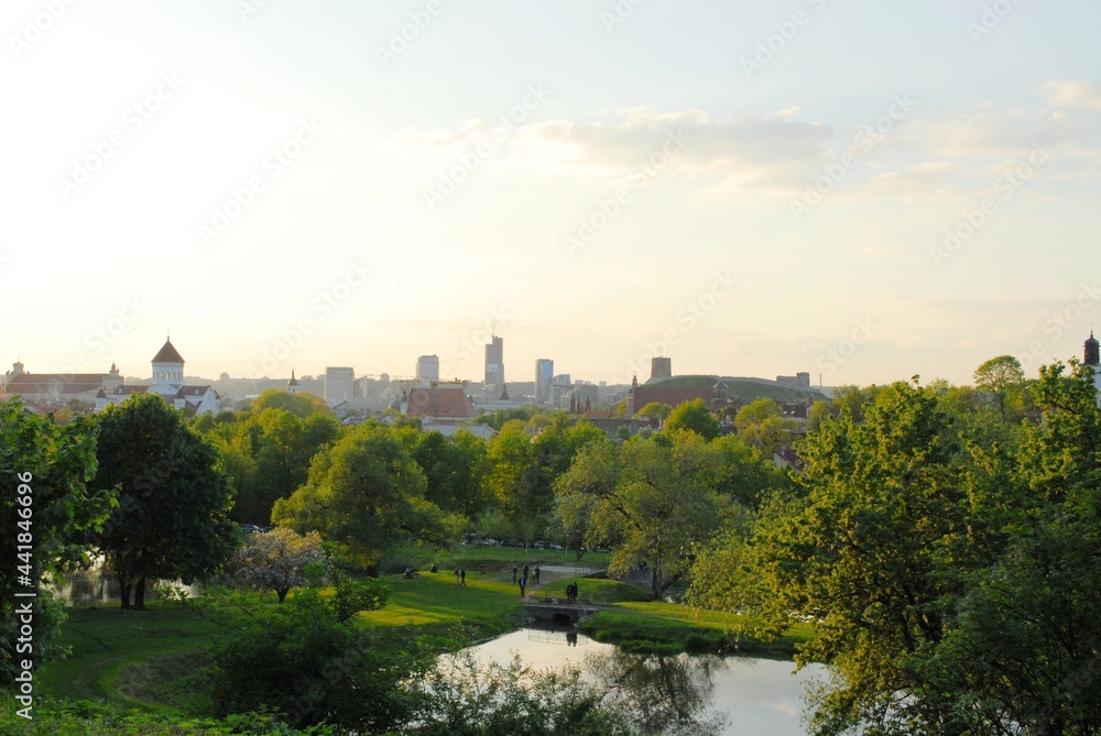 view of the city of Vilnius, Lithuania