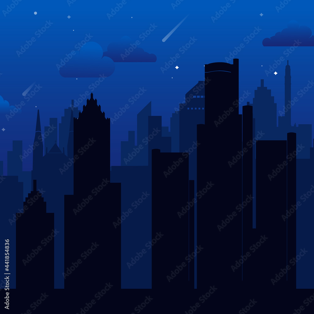 Detroit, USA famous city scape view background. Detroit, USA famous city scape view background.