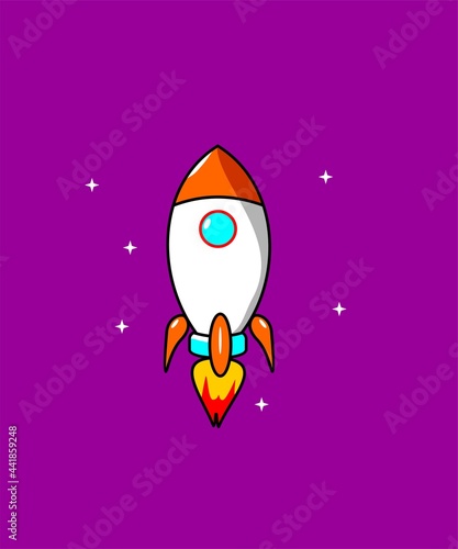 Rocket icon vector design