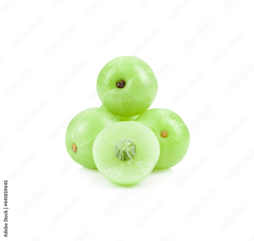 Indian gooseberry isolated on white background Indian gooseberry isolated on white background