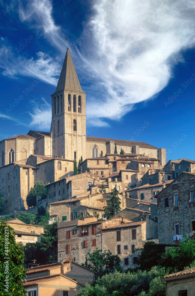 Italy, Tuscany, Val D'Orcia, Pienza, Medieval town on hill Italy, Tuscany, Val D'Orcia, Pienza, Medieval town on hill