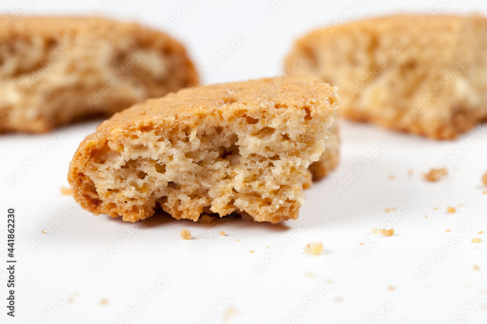 cookies baked with oatmeal and wheat flour cookies baked with oatmeal and wheat flour