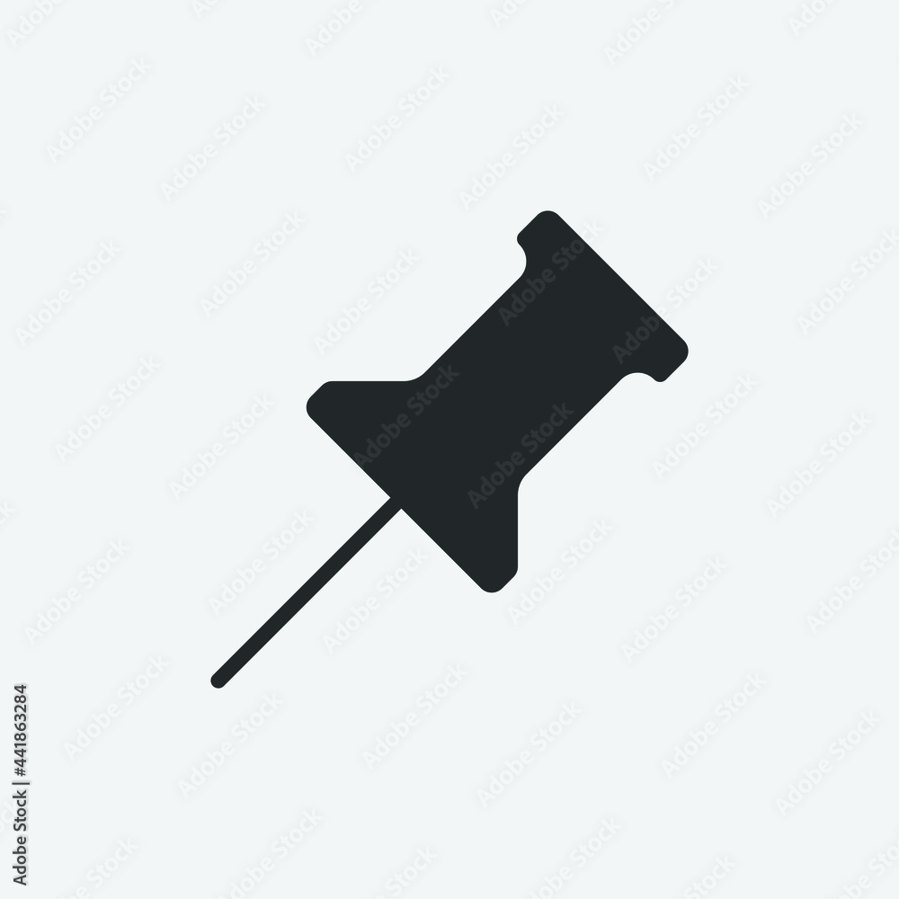 pin vector icon illustration sign pin vector icon illustration sign