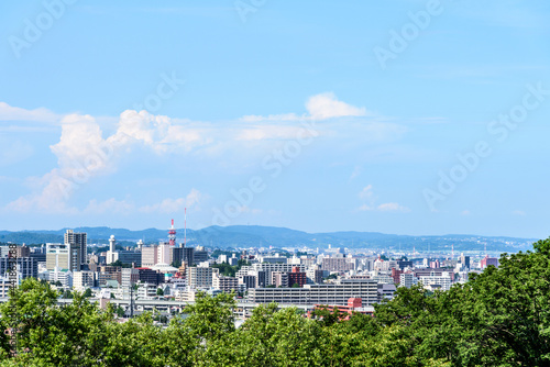 大年寺山より仙台市内を展望する