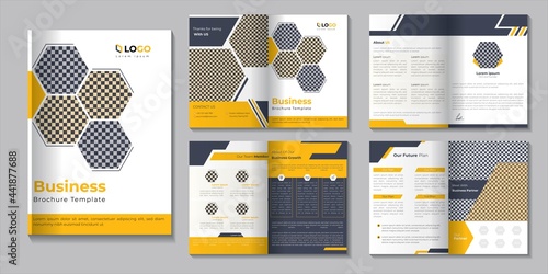 print Ready bi fold Corporate business brochure design. for Corporate identity, Leaflet cover, cover page vector layout