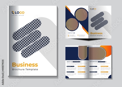print Ready bi fold Corporate business brochure design