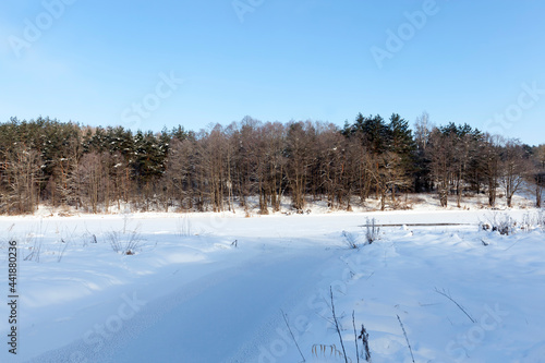 frozen in winter the river © rsooll