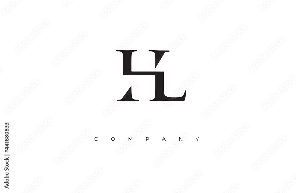 Initial HL logo design vector Initial HL logo design vector