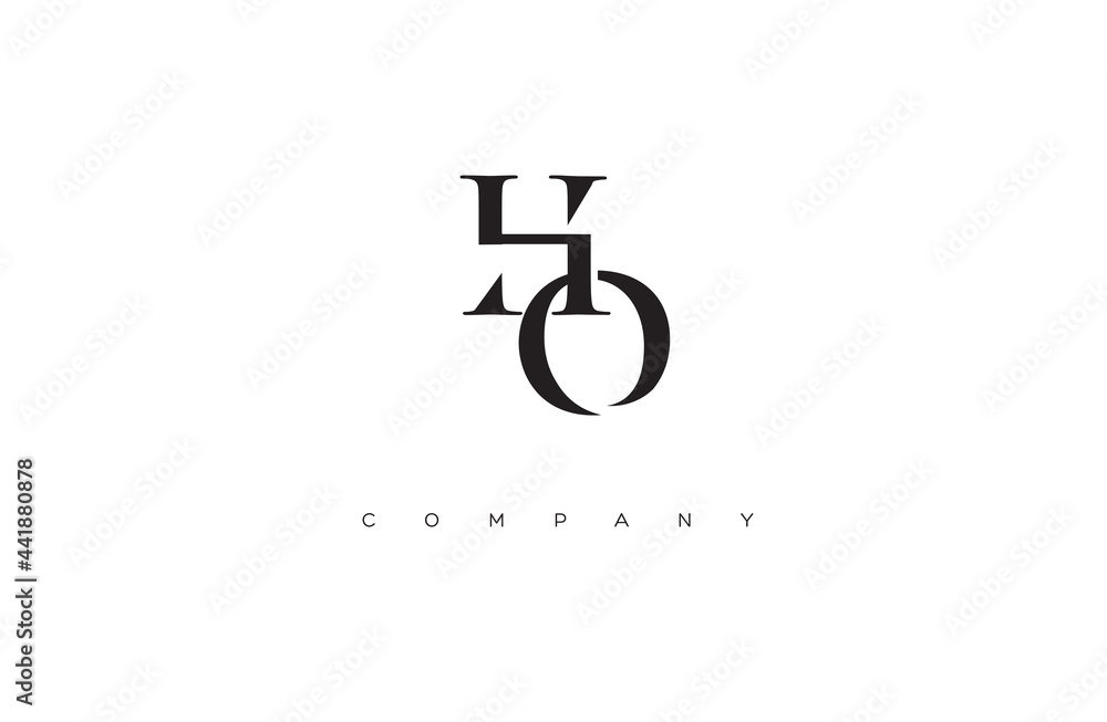 Initial HO logo design vector Initial HO logo design vector