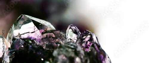 Принти на полотні Sparkly beautiful crystal magic Quartz gem stone