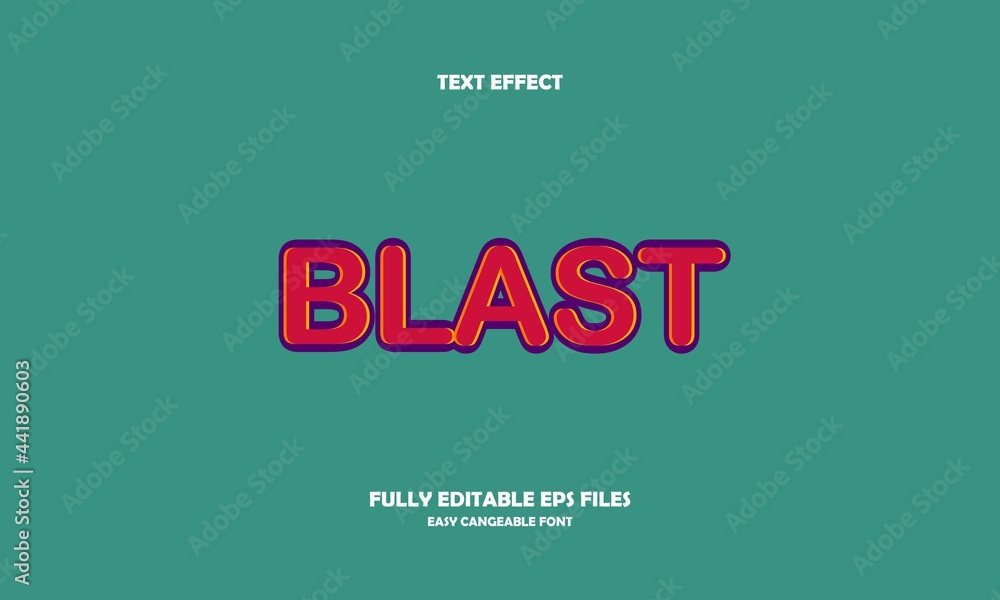 Obraz premium blast style editable text effect