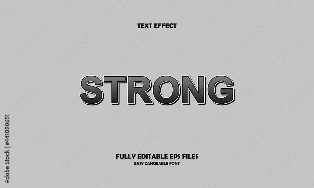 Fototapeta premium strong style editable text effect