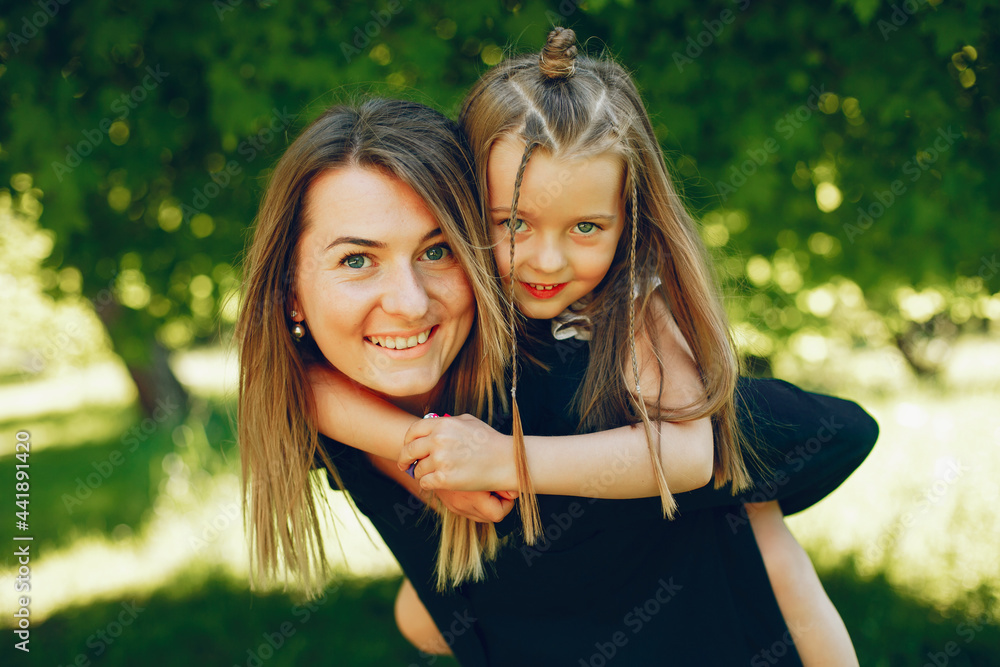 mother with daughter