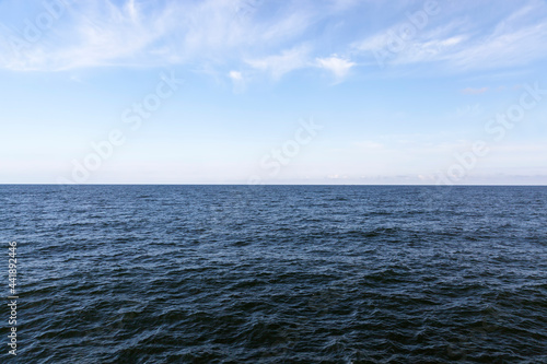 the sea coast of the cold Baltic Sea