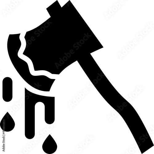 axe glyph icon