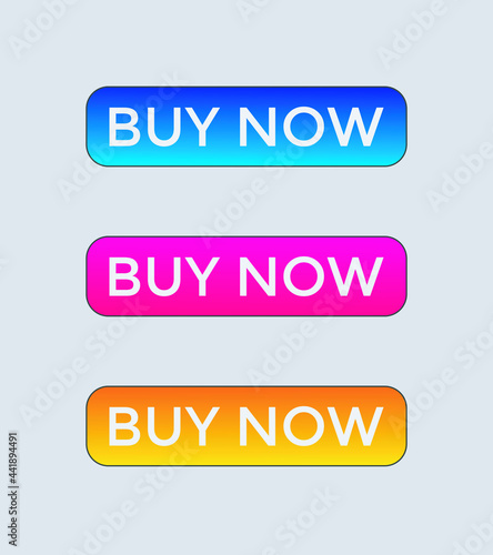 buy now text web button, colorful button, buy now 