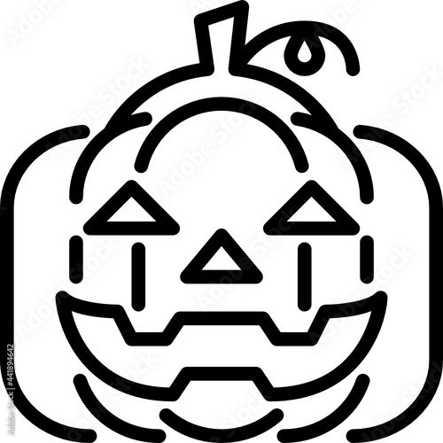 jack o lantern outline icon