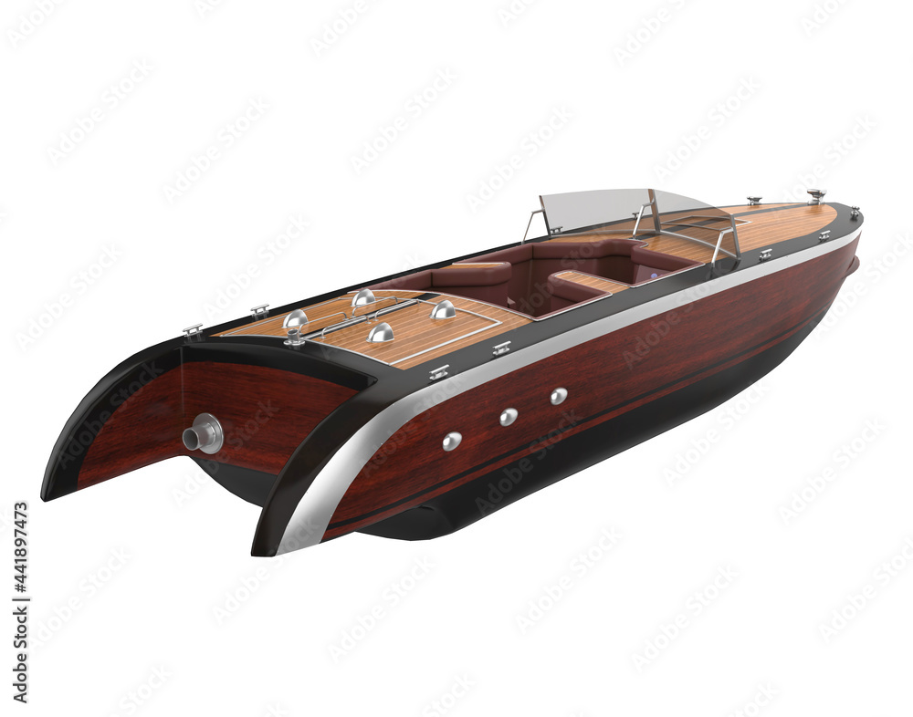 Speedboat Isolated Speedboat Isolated