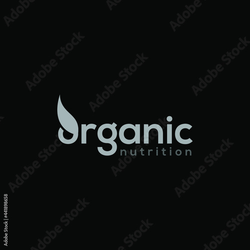 organic nutrition logo design 
