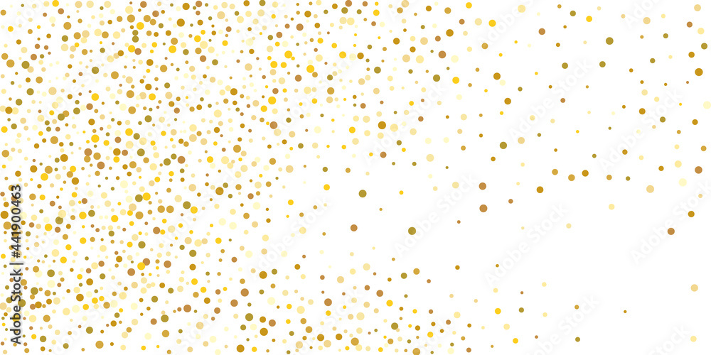 Golden glitter confetti on a white background. Luxury festive background. Decorative element. Element of design. Vector illustration, EPS 10. Golden glitter confetti on a white background. Luxury festive background. Decorative element. Element of design. Vector illustration, EPS 10.