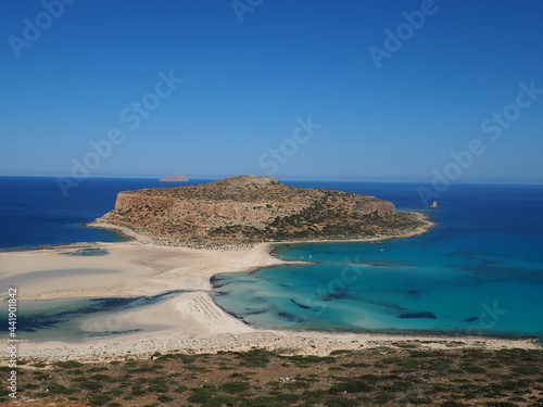 Balos Beach en Crète (Grèce) Eau turquoise, Lagoon soleil bleu