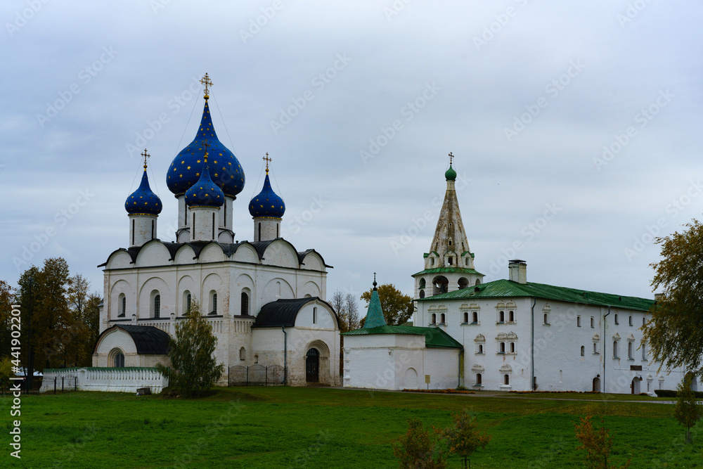 The architecture of Suzdal, an ancient city in Russia. 