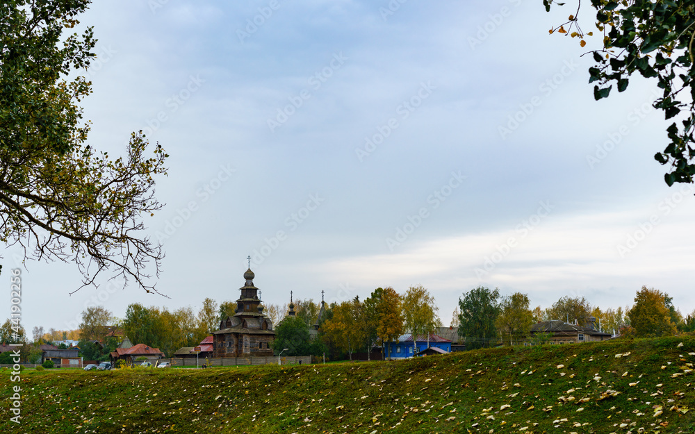 The architecture of Suzdal, an ancient city in Russia. 