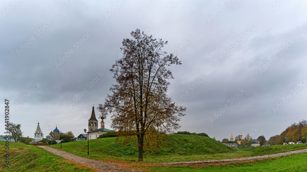 The architecture of Suzdal, an ancient city in Russia. 