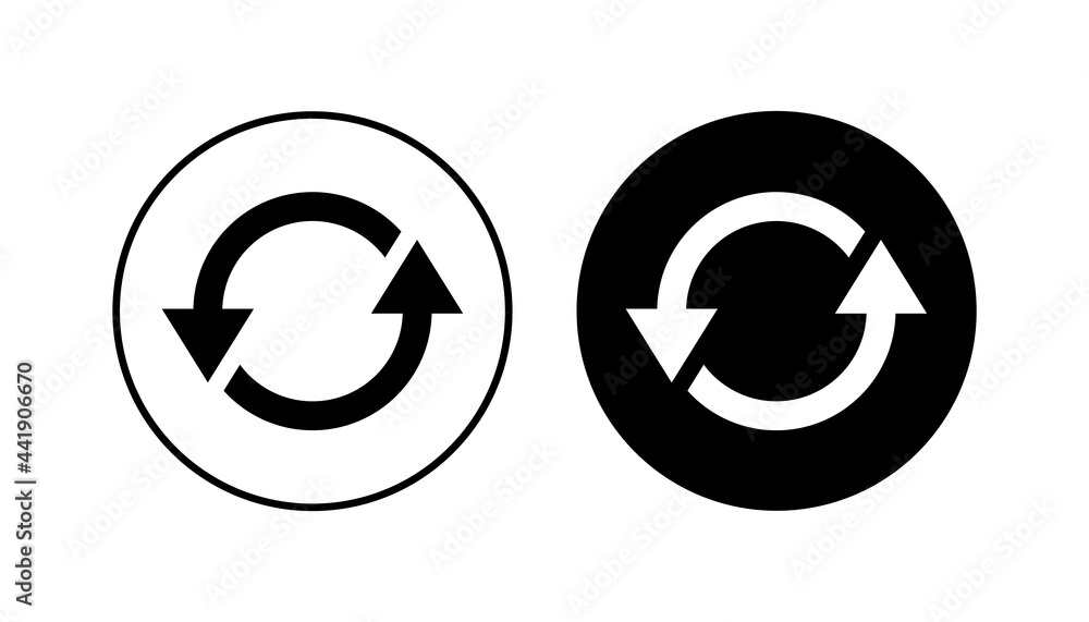 Refresh icon set. Reload icon vector. Update icon. Refresh icon set. Reload icon vector. Update icon.