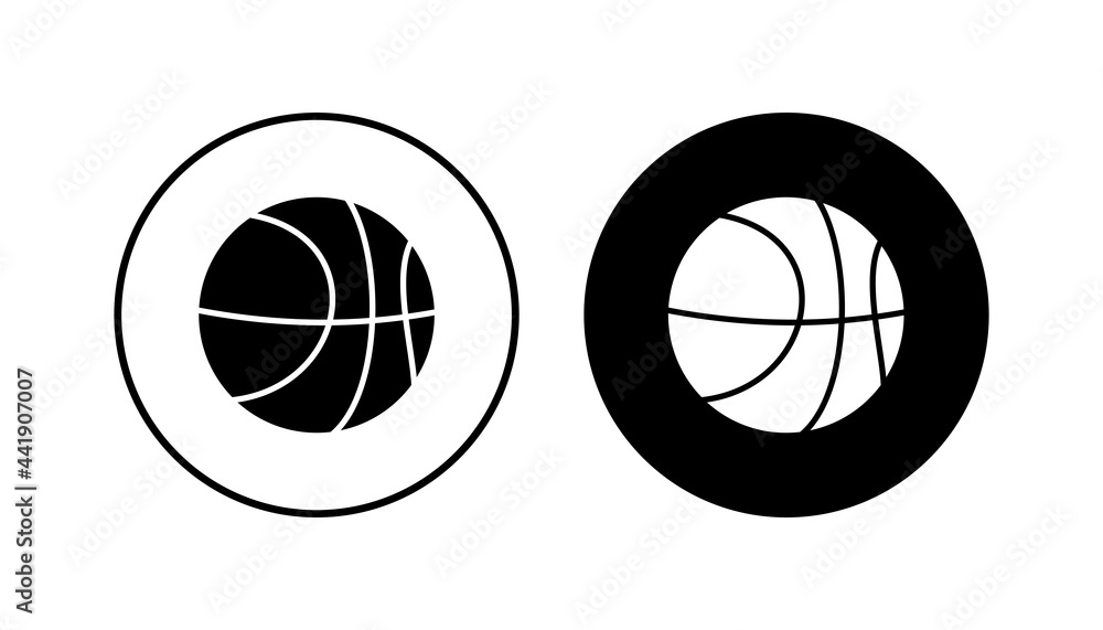 Basketball icon set. Basketball ball icon. Basketball logo vector icon Basketball icon set. Basketball ball icon. Basketball logo vector icon