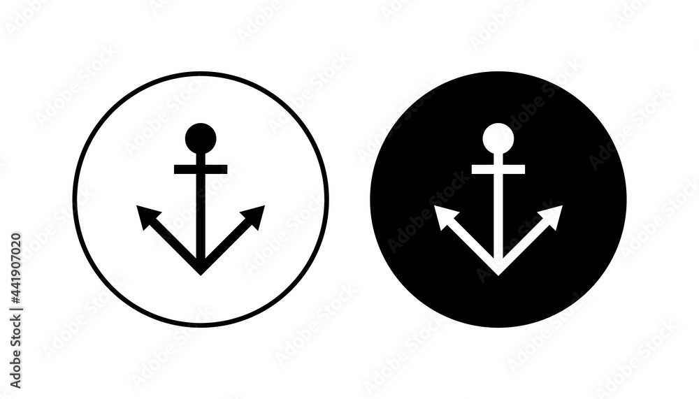 Anchor icon set. Anchor symbol logo. Anchor marine icon. Anchor icon set. Anchor symbol logo. Anchor marine icon.